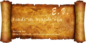 Esküdt Viktória névjegykártya